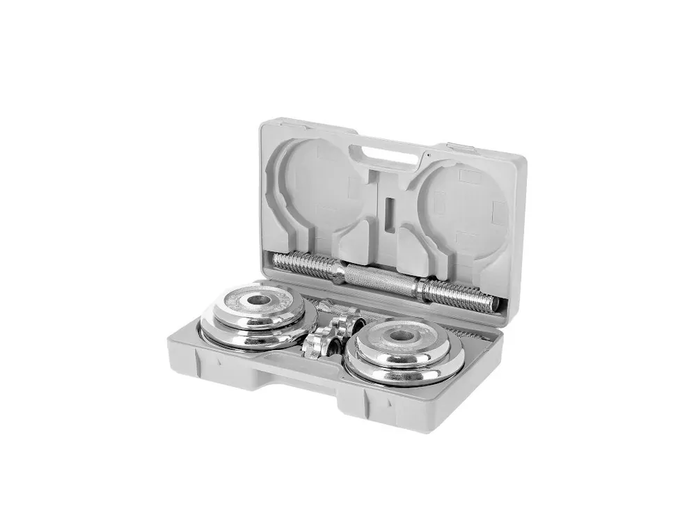 CHROMOVANÝ ČINKOVÝ SET V KUFRU 20KG Must-Have