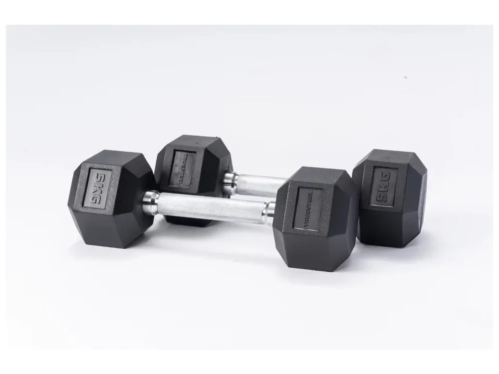 Vrácení Zdarma Jednoruční činky Hexagon TrueGrip 27,5 kg - vrácené zboží