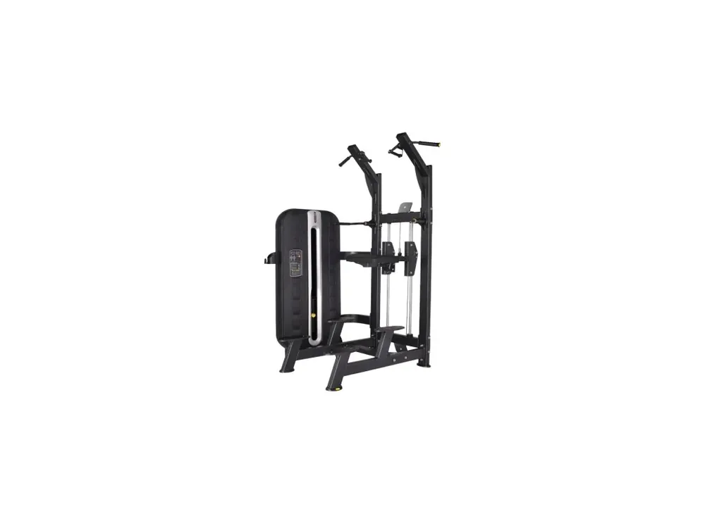 Novinka Posilovací stroj - hrazda s dopomocí se zásobníkem Bauer Fitness PLM-649
