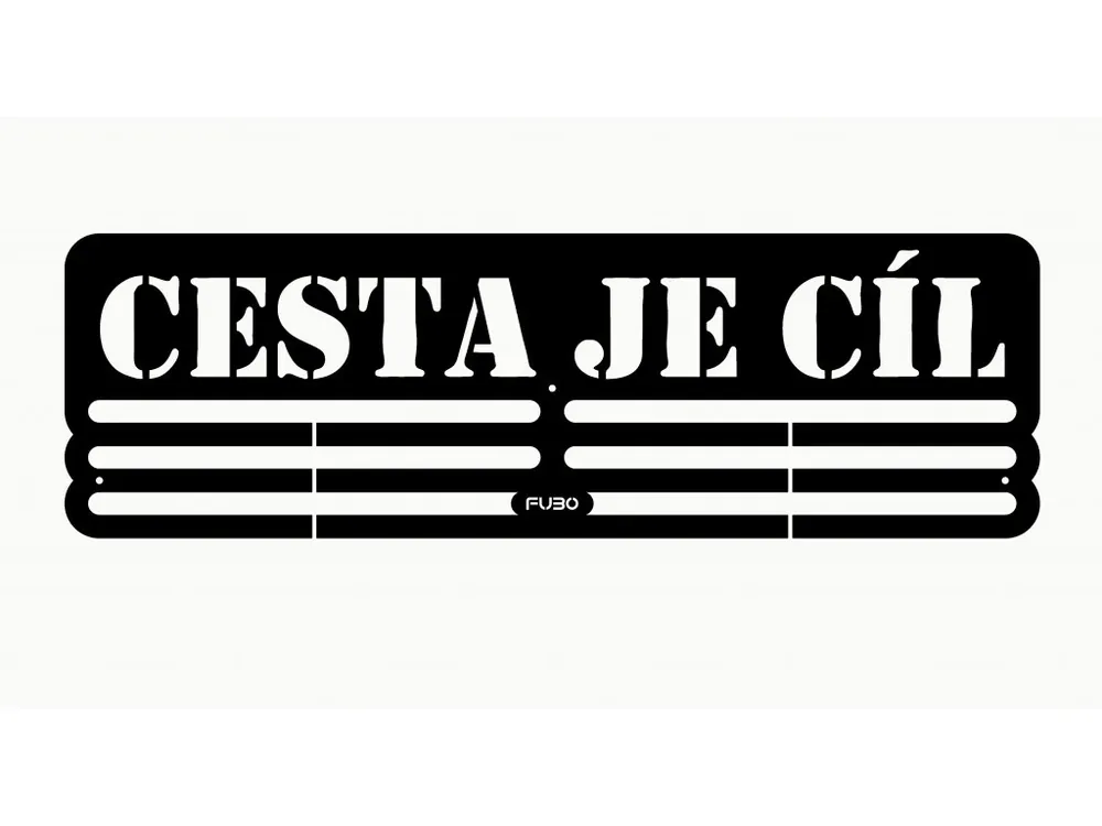 Věšák na medaile CESTA JE CÍL Cenová Bomba