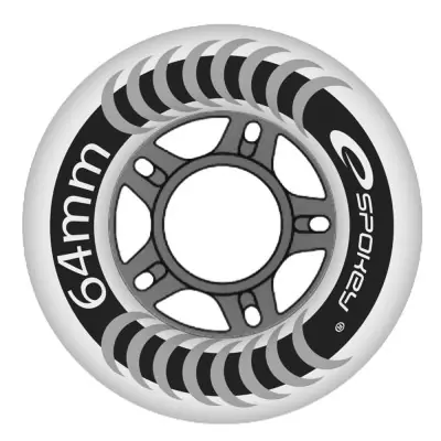 Spokey PU 64 mm Náhradní kolečka k bruslím (5901180313834) Omezená Nabídka
