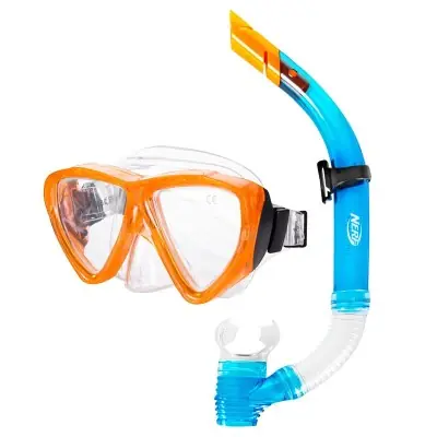 Jen Po Omezenou Doba Spokey HASBRO JOURNAL Sada brýle+šnorchl, zn. NERF, modro-oranžová