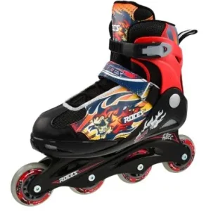 Originální Kolečkové brusle ROCES COMPY 5.0 Boy, černo - červené, vel. L (38-41)