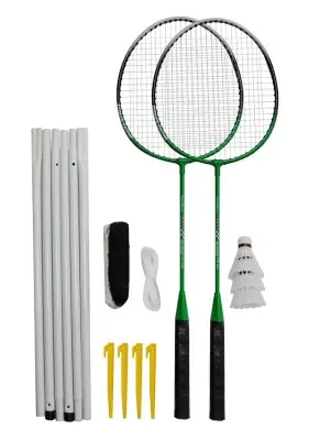 Nejprodávanější Badmintonový set 2x raketa, 3x míček, síť, vak