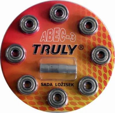 Víkendová Akce Sada ložisek TRULY ABEC 3 - Carbon/8ks