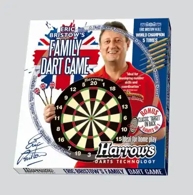 HARROWS T2 Family Dart Game - sada terč a 6 ks šipek Originální