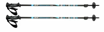 Sjezdové skládací hole SULOV TELESCOPIC SENIOR, vel. 90-145cm, modré Nová Kolekce