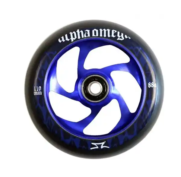 Značkový Kolečko na koloběžku AO Delta 5 Hole Wheel 110 Blue vč. ložisek