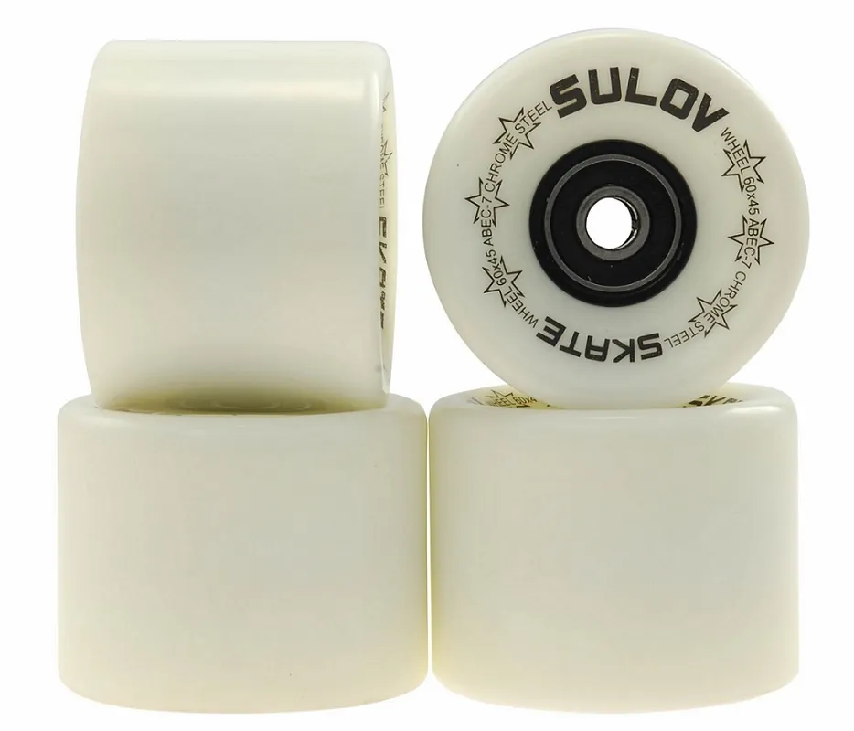 Fosforová kolečka na pennyboard Sulov 60x45 (85A) vč. ložisek - 4ks Časově Omezené