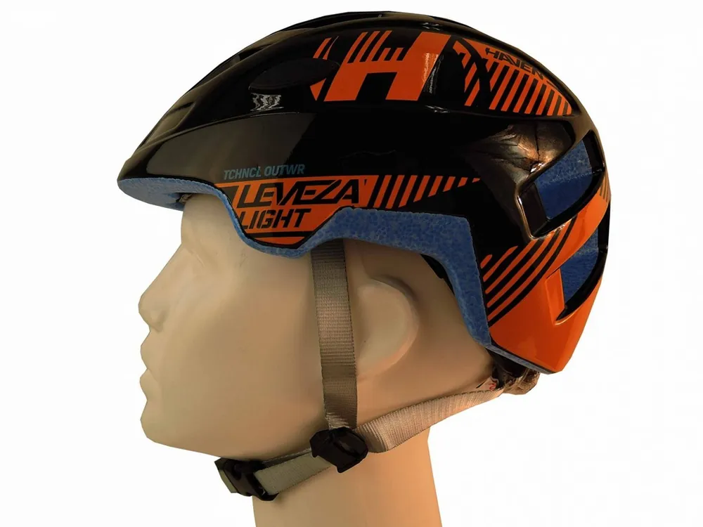 Dětská přilba Haven LEVEZA Light black/orange Nová Kolekce