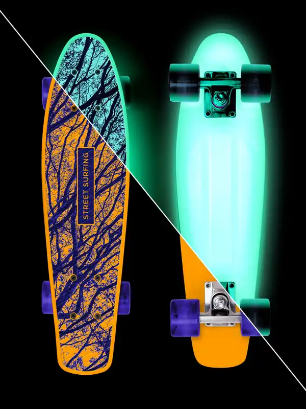 Levný Street Surfing BEACH BOARD Glow Mystic Forest