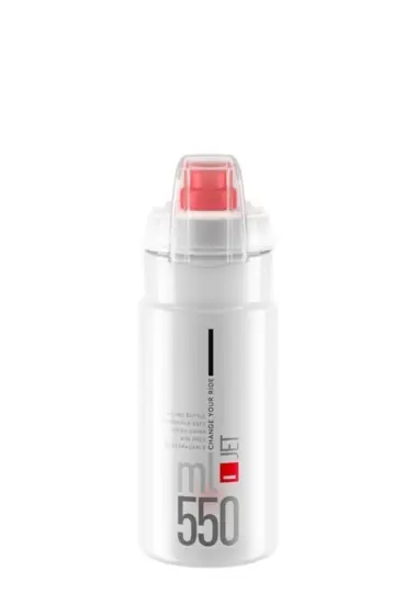 Cyklistická lahev Elite Jet Plus čirá 550 ml Autentický