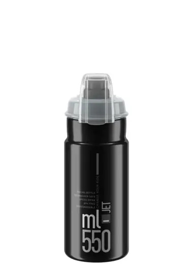 Cyklistická lahev Elite Jet Plus černá 550 ml Rychlé Dodání
