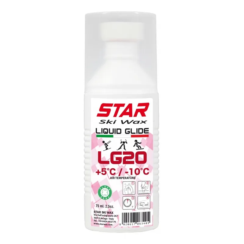 Expresní skluzný vosk Star Ski Wax LG20 Liquid Glide 75ml Sezónní Sleva