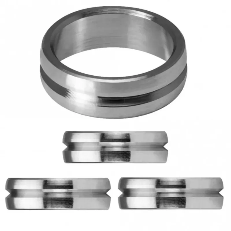 Kroužky na násadky Mission F-Lock titanium, stříbrné Sezónní Sleva