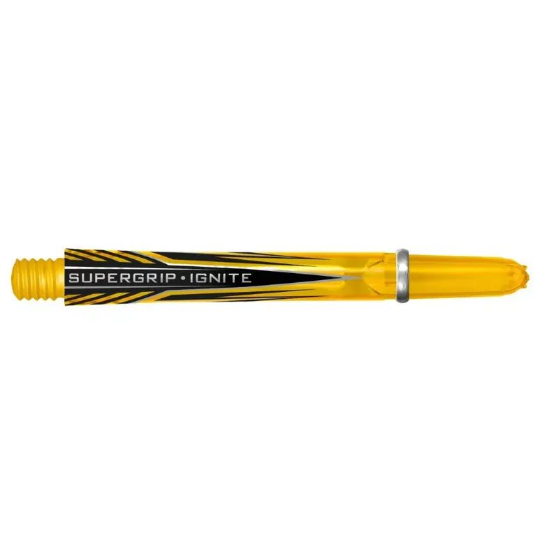 Násadky na šipky Harrows Supergrip Ignite žluté, dlouhé 47mm Vysoce Kvalitní