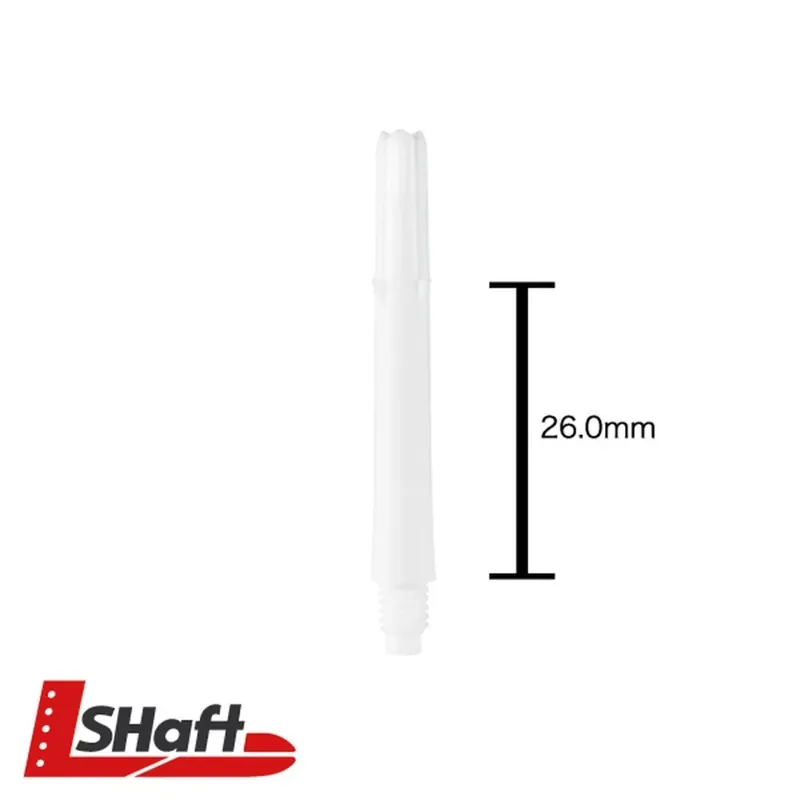 Násadky na šipky L-Style Straight 260, bílé, tweenie, 26mm Vysoce Kvalitní