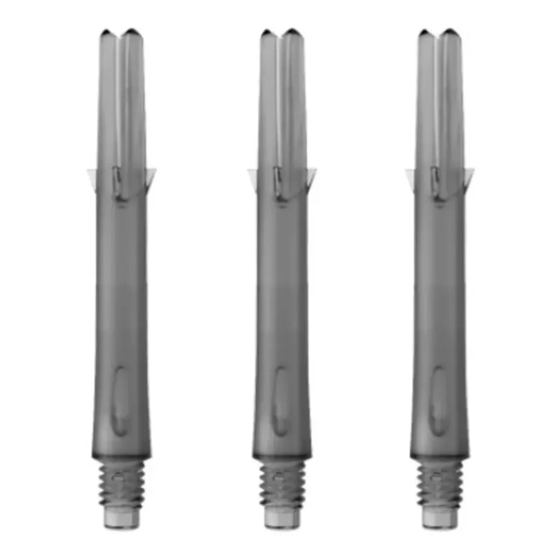 Násadky na šipky L-Style Straight 260, průsvitné černé, tweenie, 26mm Ověřený