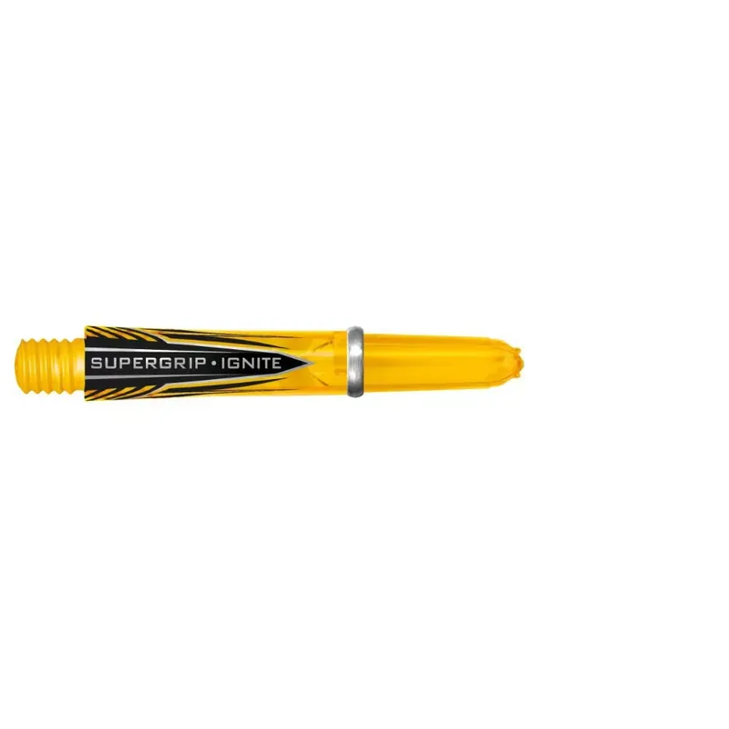 Násadky na šipky Harrows Supergrip Ignite žluté, krátké 33mm Speciální Cena