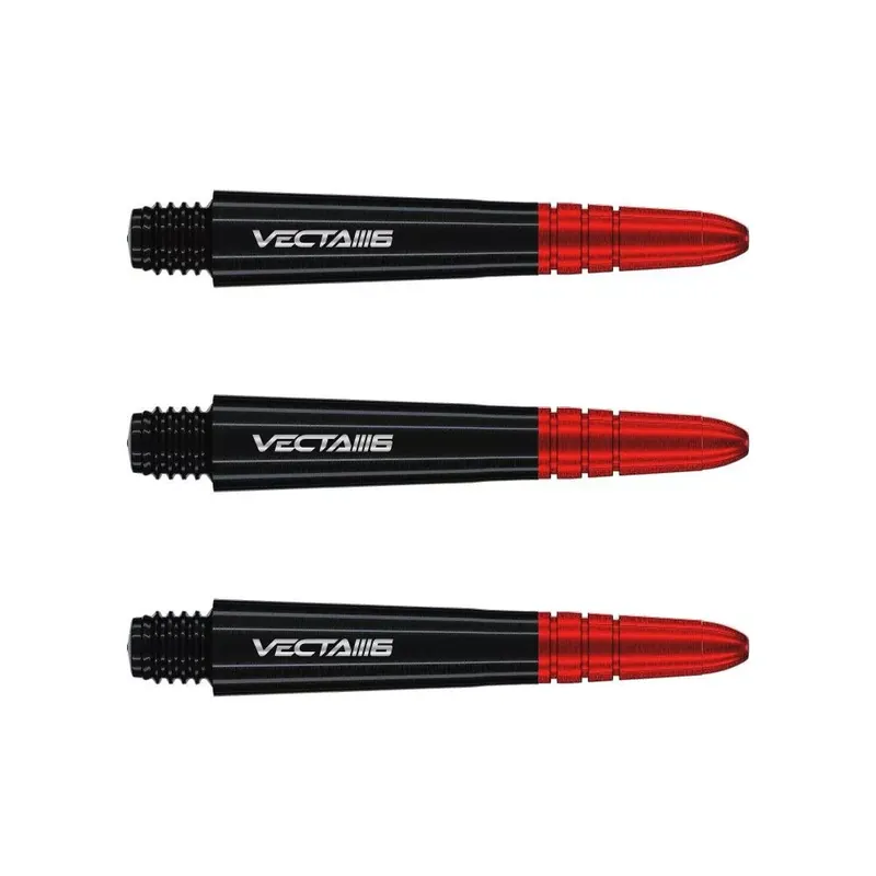 Nejlepší Volba Násadky na šipky Winmau Vecta Blade 6 plastové s hliníkovým topem, černé krátké