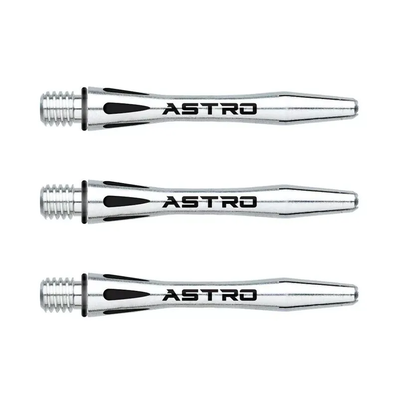 Násadky na šipky Winmau Astro hliník, stříbrné, krátké Jen Po Omezenou Doba