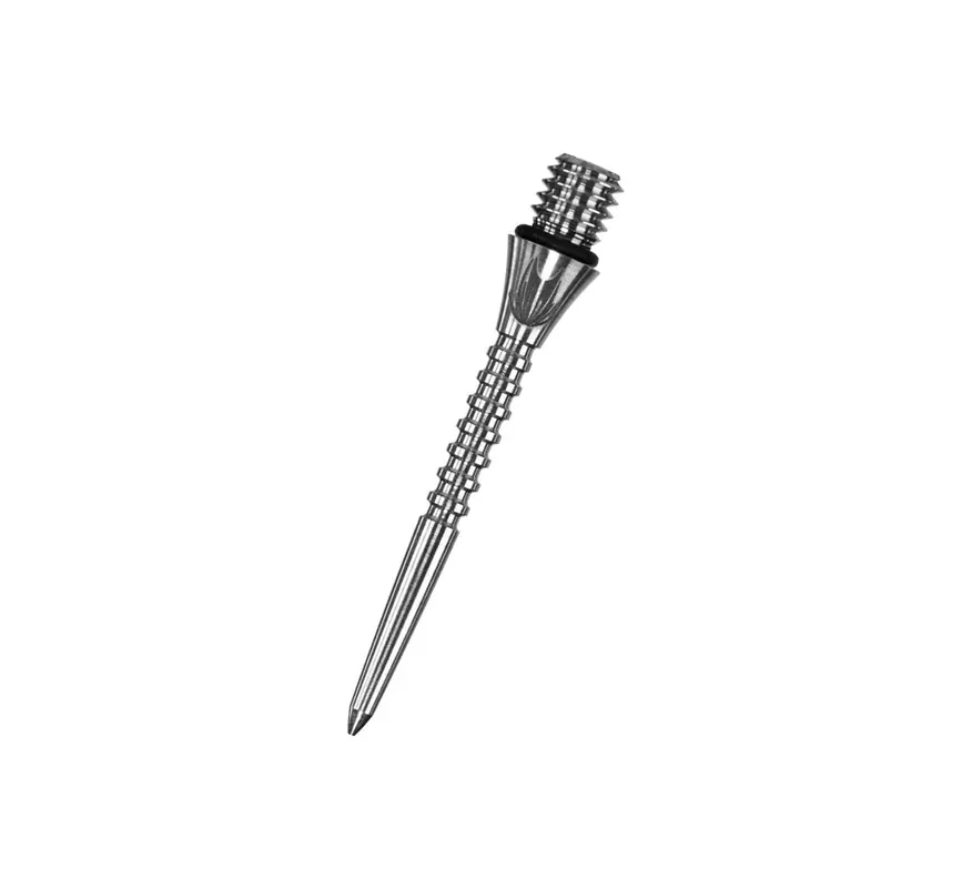 Hroty na šipky TARGET Titanium steel, kovové, vroubkované, 30 mm, závit 2BA Poslední Šance