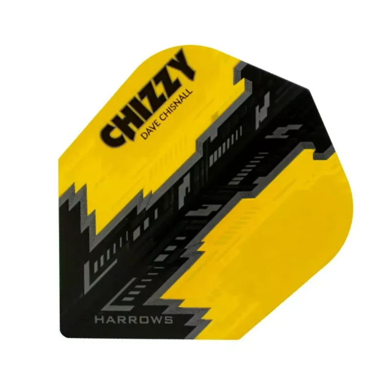 Originální Letky na šipky Harrows Prime Chizzy žluté, černé
