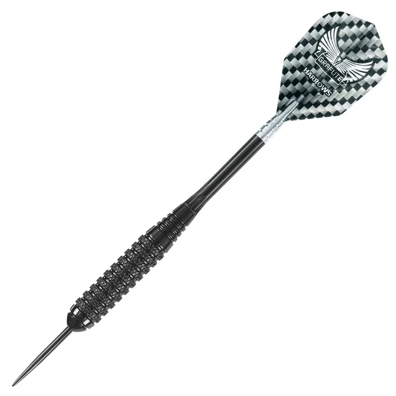 Sada steel šipek Harrows Black Arrow 24g R, Brass Finální Výprodej