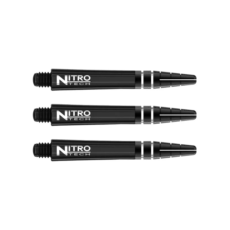 Násadky na šipky Red Dragon Nitrotech plastové černé, krátké Levný