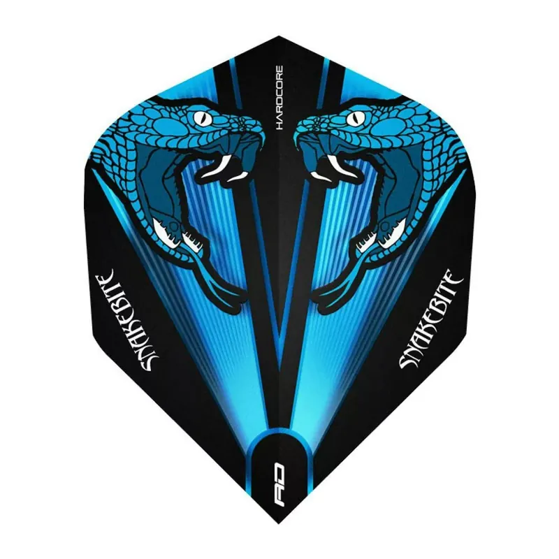 Letky na šipky Red Dragon Hardcore Peter Wright Snakebite modré Ověřený