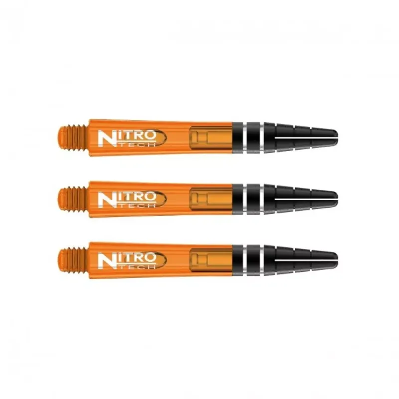 Násadky na šipky Red Dragon Nitrotech plastové oranžové, krátké Nakupujte Hned