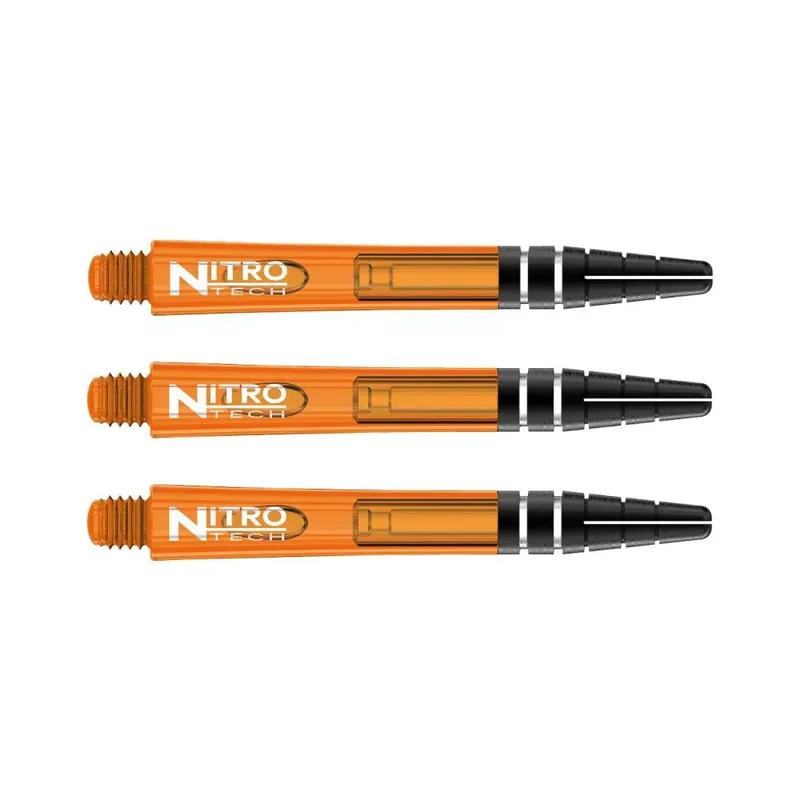 Násadky na šipky Red Dragon Nitrotech plastové oranžové, dlouhé Tovární Cena