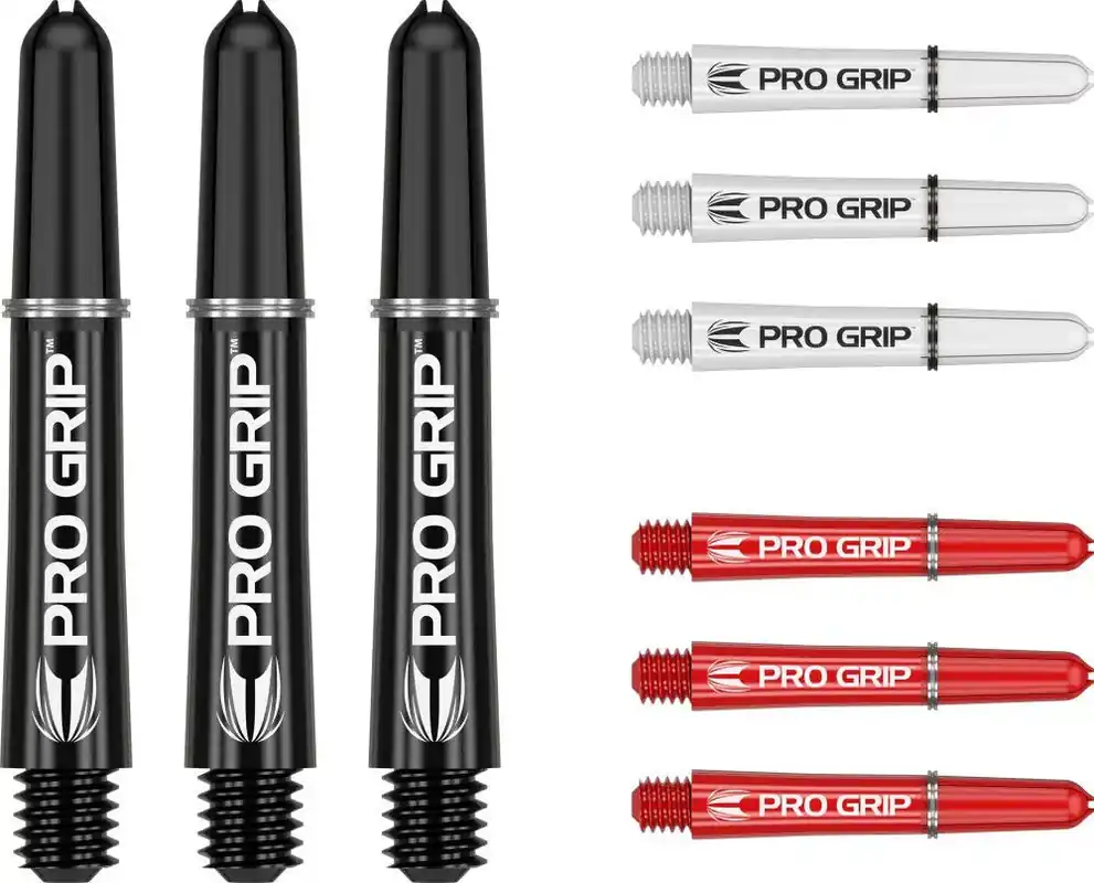 Finální Výprodej Násadky na šipky TARGET Pro Grip 34mm, černé, bílé, červené, multi-pack