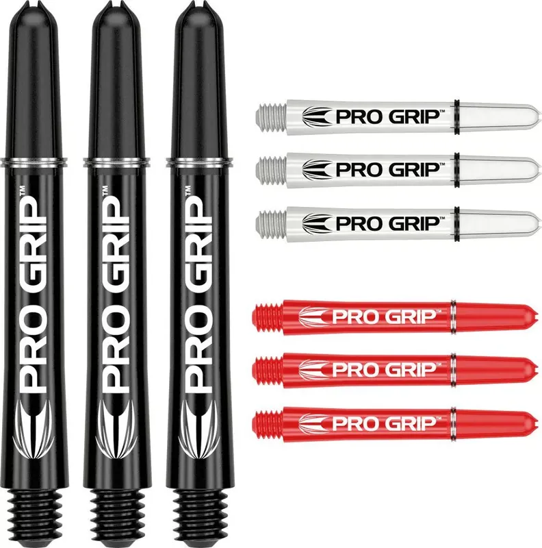 Násadky na šipky TARGET Pro Grip 41mm, černé, bílé, červené, multi-pack Přímo Od Výrobce