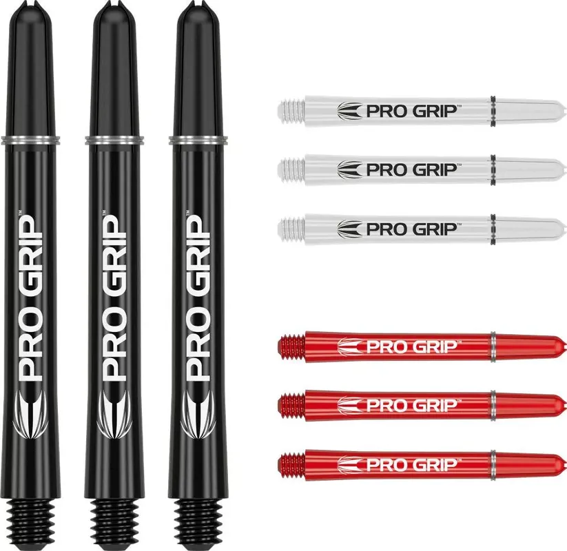 Expresní Doručení Násadky na šipky TARGET Pro Grip 48mm, černé, bílé, červené, multi-pack