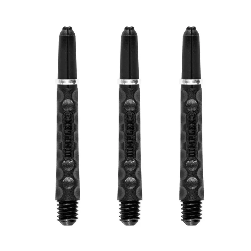 Násadky na šipky Harrows Dimplex černé, střední 41mm Vysoce Kvalitní