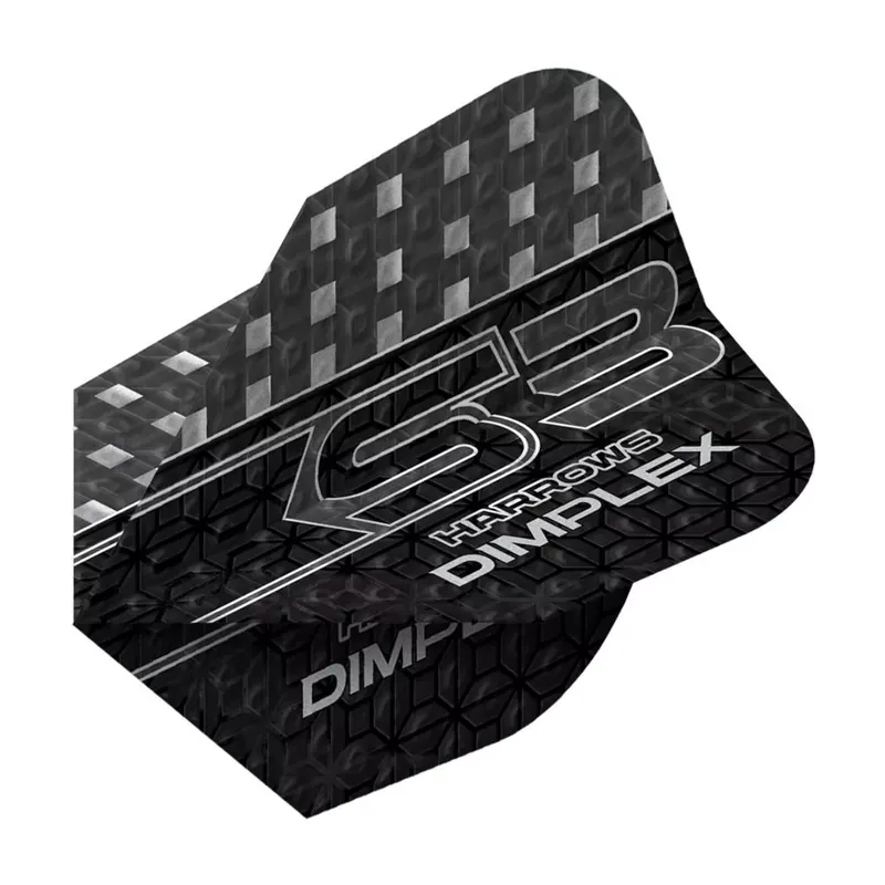 Letky na šipky Harrows Dimplex S3 černé No6 standard, 100 mikronové Dokud Zásoby Vydrží
