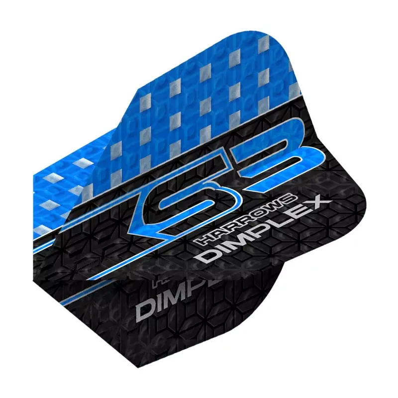 Výprodej Letky na šipky Harrows Dimplex S3 modré No6 standard, 100 mikronové