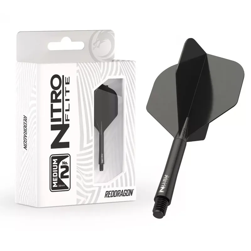 Red Dragon Nitro Flite černé, standardní letky a dlouhé násadky Top Prodej