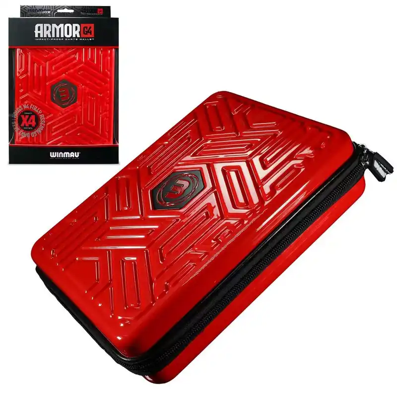 Pouzdro Winmau Armor G4 červené na 4 sety šipek Horká Nabídka