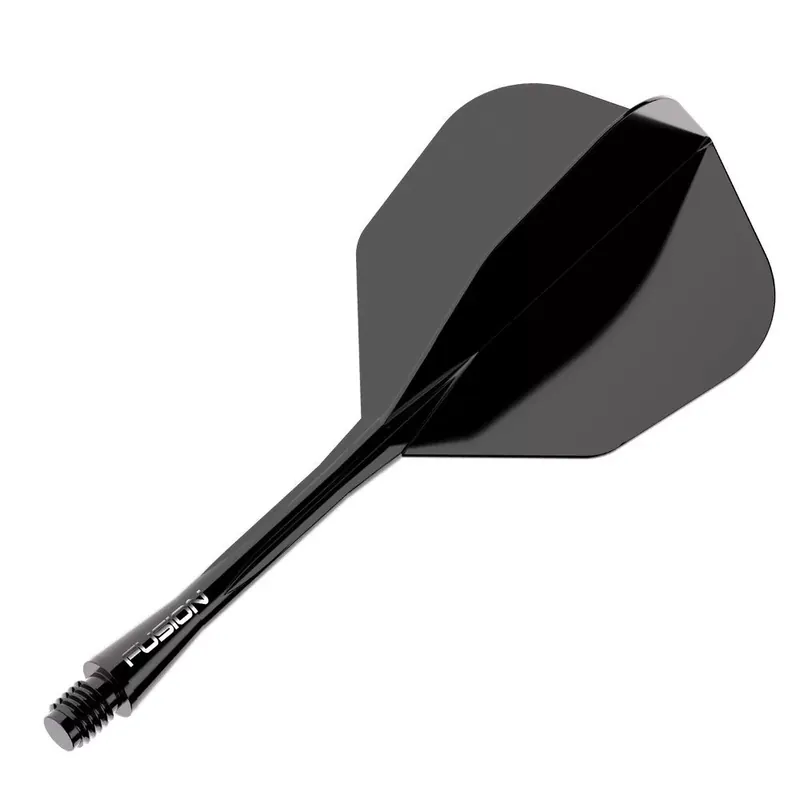 Winmau Fusion Neon černé, No6 letky a střední násadky Finální Výprodej