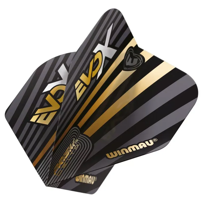 Akční Cena Letky na šipky Winmau Prism Delta MvG Evo-X No2, černo-zlaté