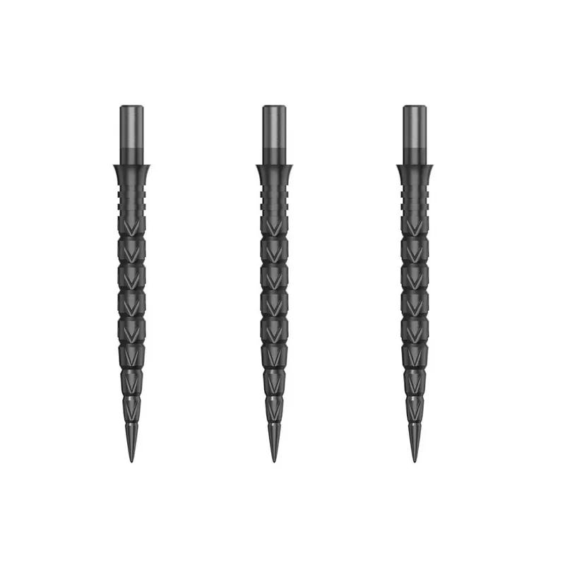 Náhradní hroty na steel šipky Cuesoul Touch Point II Cuts Gun Grey, 29mm, 3ks Nejlepší Cena