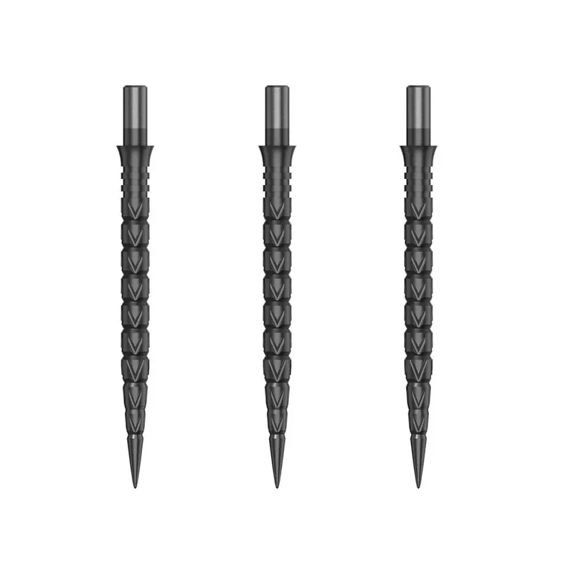 Levný Náhradní hroty na steel šipky Cuesoul Touch Point II Cuts Gun Grey, 33mm, 3ks