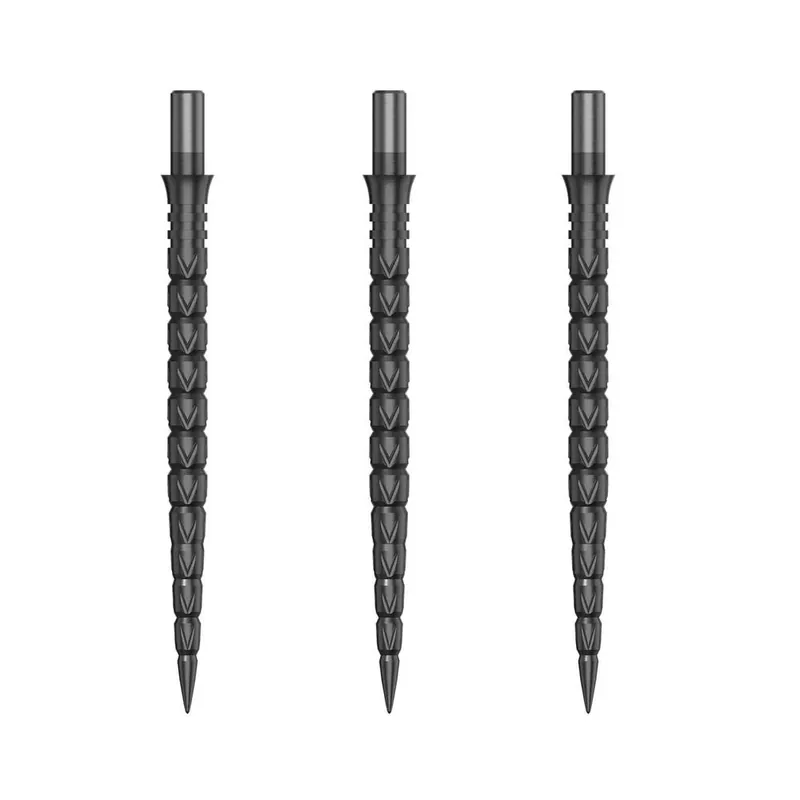 Náhradní hroty na steel šipky Cuesoul Touch Point II Cuts Gun Grey, 37mm, 3ks Sezónní Sleva