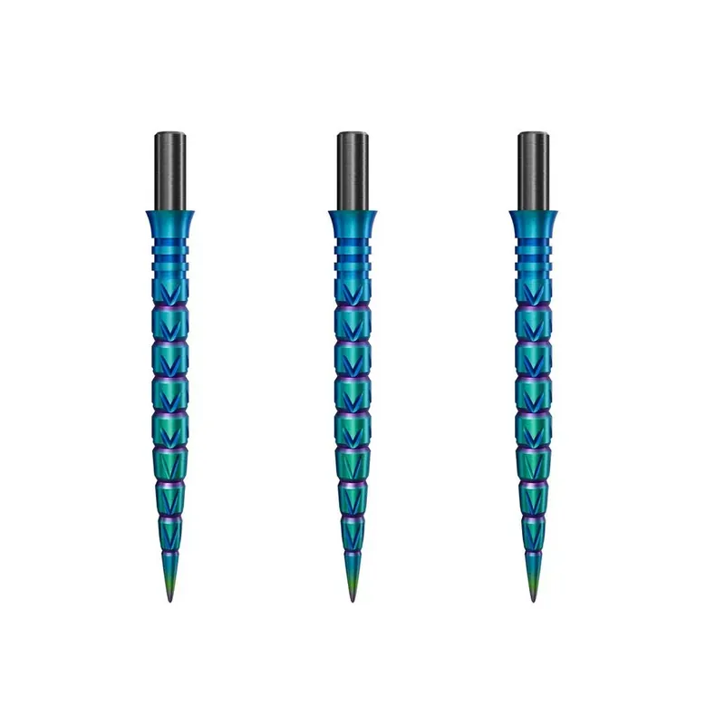 Nakupujte Hned Náhradní hroty na steel šipky Cuesoul Touch Point II V Cuts duhové, 29mm, 3ks