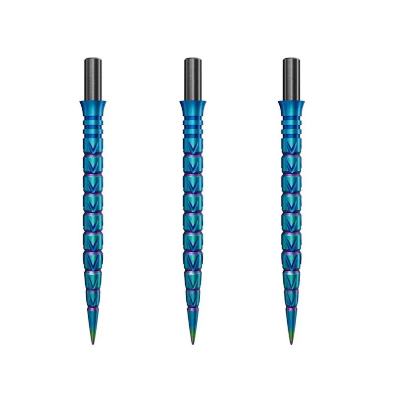 Náhradní hroty na steel šipky Cuesoul Touch Point II V Cuts duhové, 33mm, 3ks Nejlepší Volba