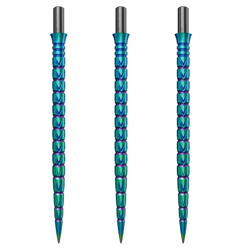 Náhradní hroty na steel šipky Cuesoul Touch Point II V Cuts duhové, 45mm, 3ks Top Prodej