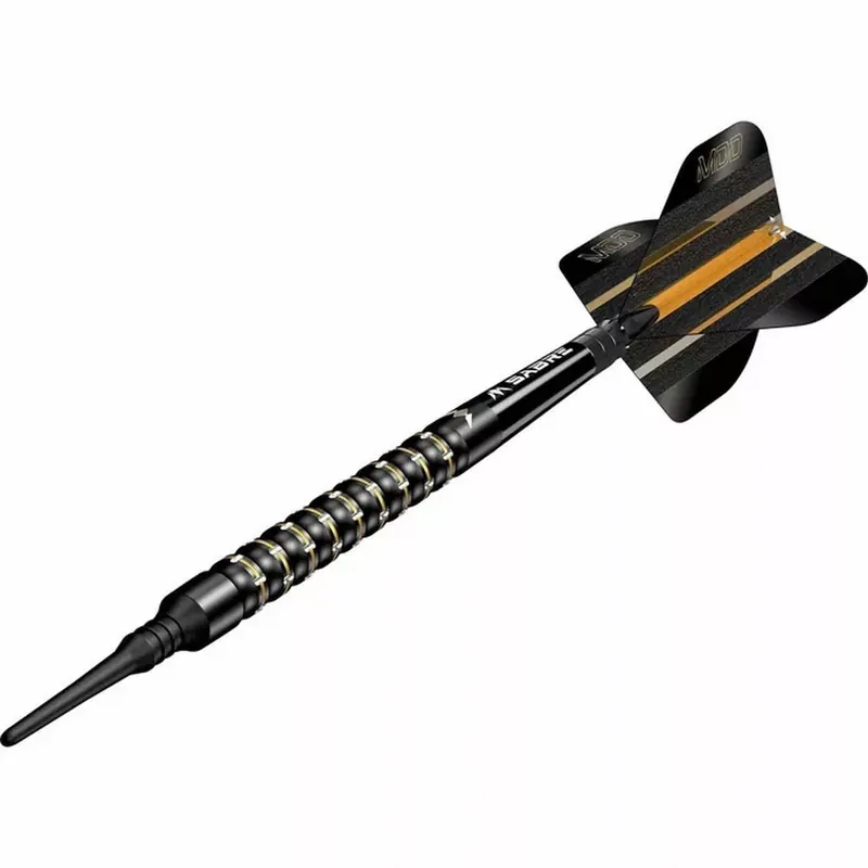 Dokud Zásoby Vydrží Šípky soft Mission Mike De Decker Black and Gold PVD 20g, 95 % wolfram