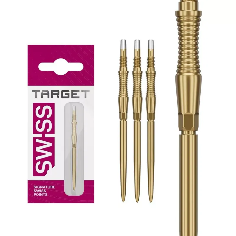 Novinka Hroty na šipky Target Swiss Storm RST zlaté 42mm 3ks